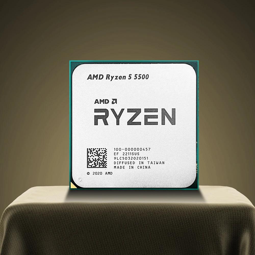 AMD Ryzen 5 5500 Am4 μ, R5 5500 CPU, 3.6GHz, 6 ھ, 12 , 7NM, 65W, L3 = 16M, B450m, B550m, Ds3h  ŰƮ, ǰ
